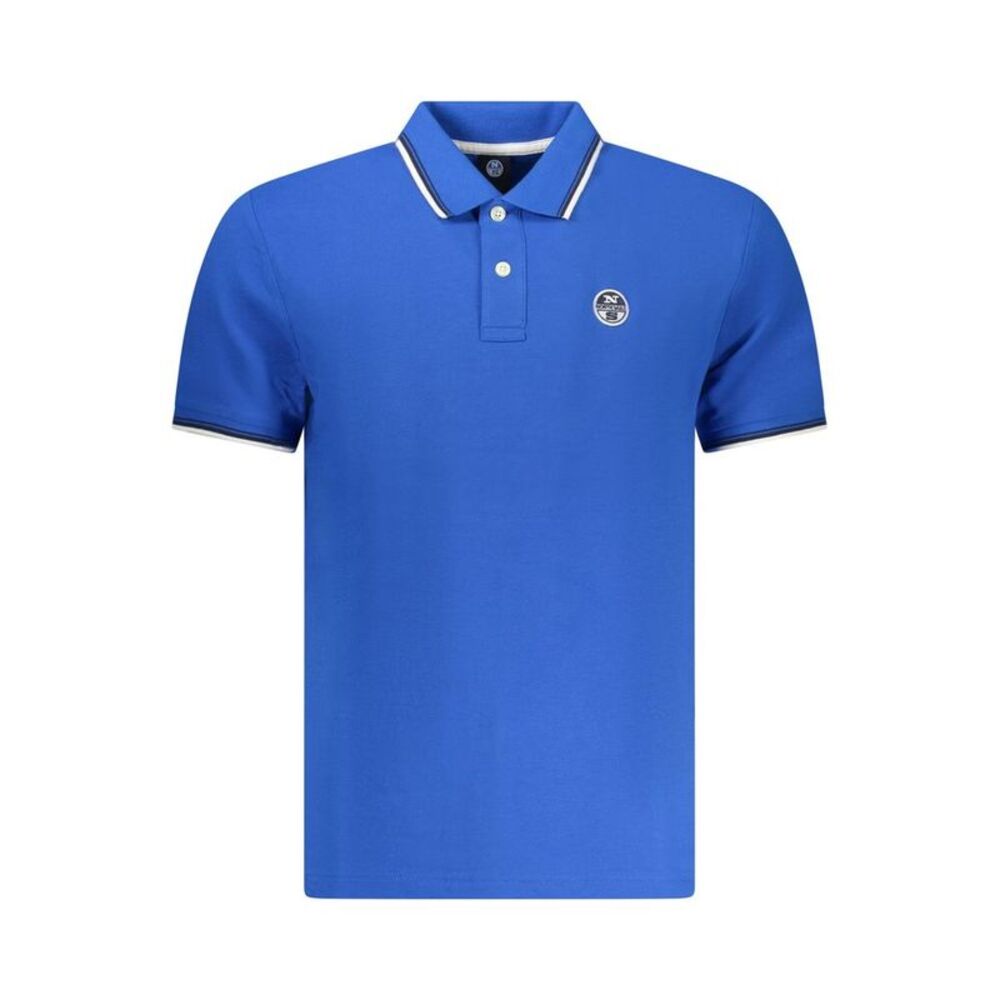 North Sails Blue Cotton Men Polo Men's Shirt